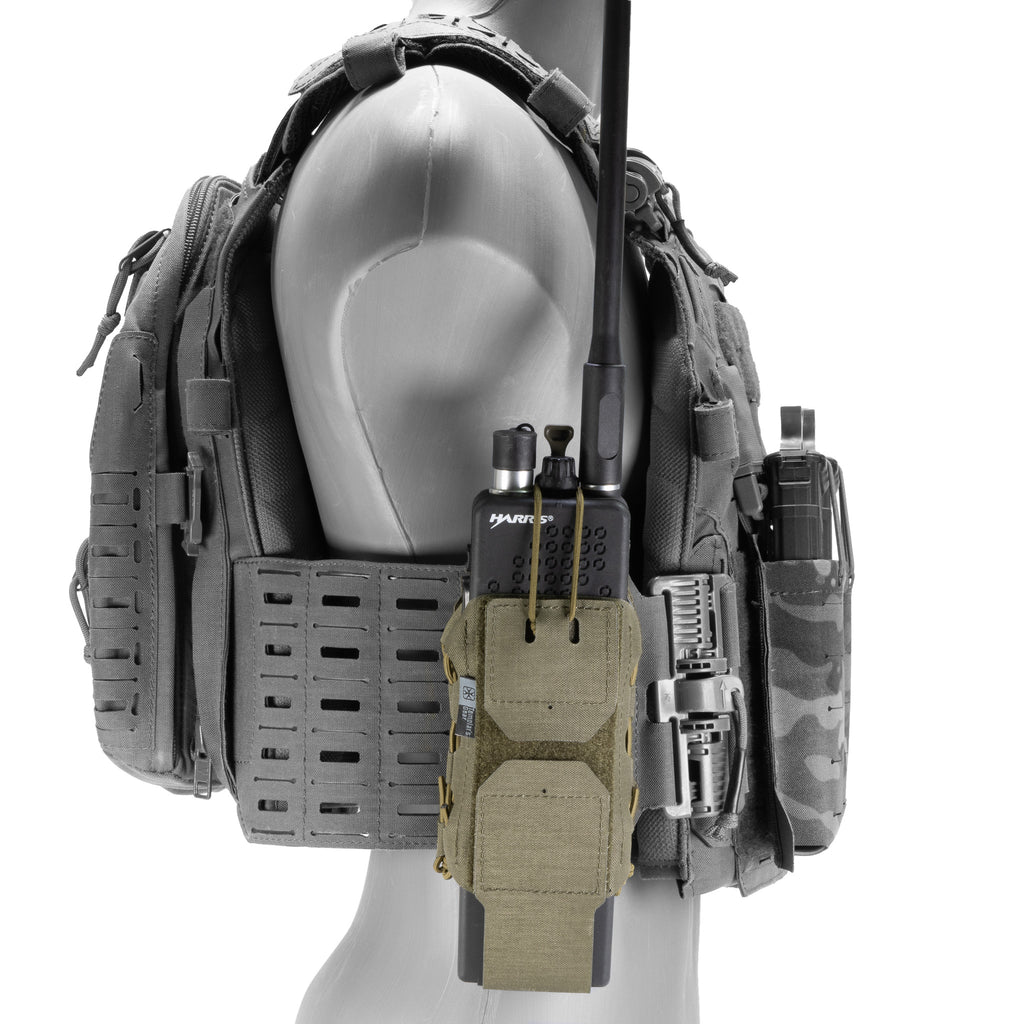Templars Gear RPM Radio Pouch MOLLE L on Plate Carrier
